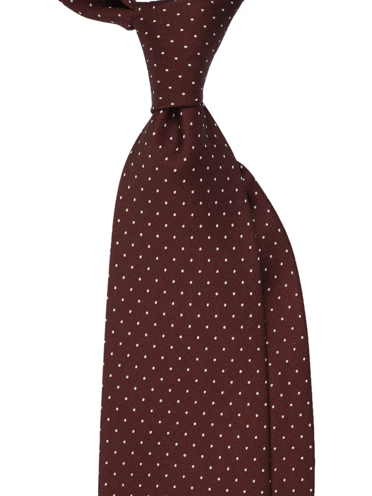 R25 - Brown Tiny Polka Dots