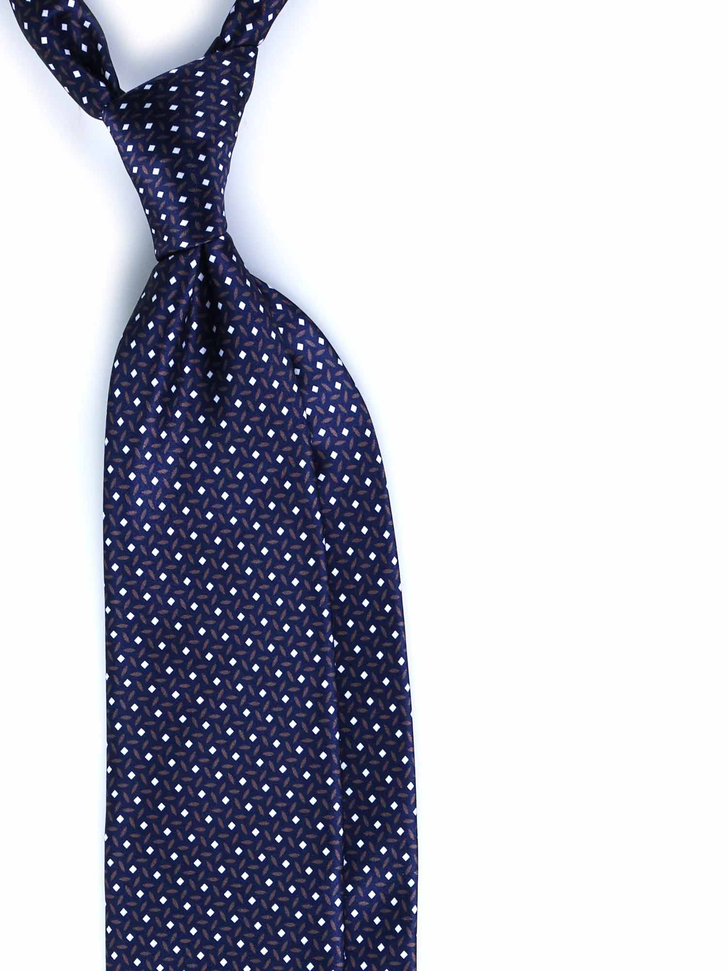 R3 - Dark Blue and Grey Stars Tie - Satin Silk